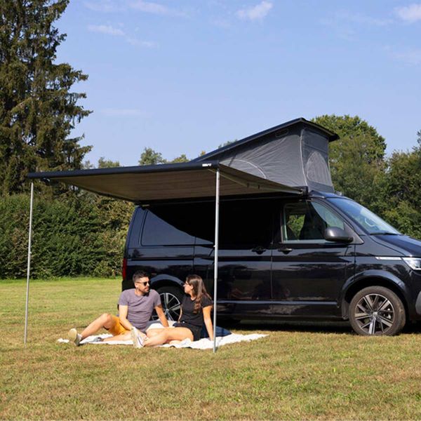 Fiamma F43van 300 Awning Deep Black - Royal Grey Fabric (08833B02R)