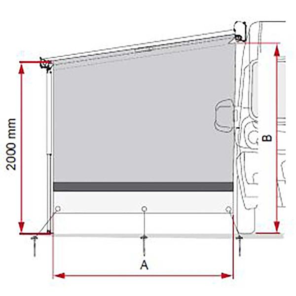 Fiamma Sun-View Side Van F43 200 (08990B01-)