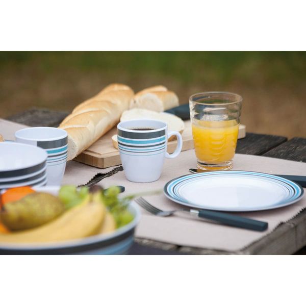 Bo-Camp Lemonade Glass Polycarbonate Ribbed 350 ml