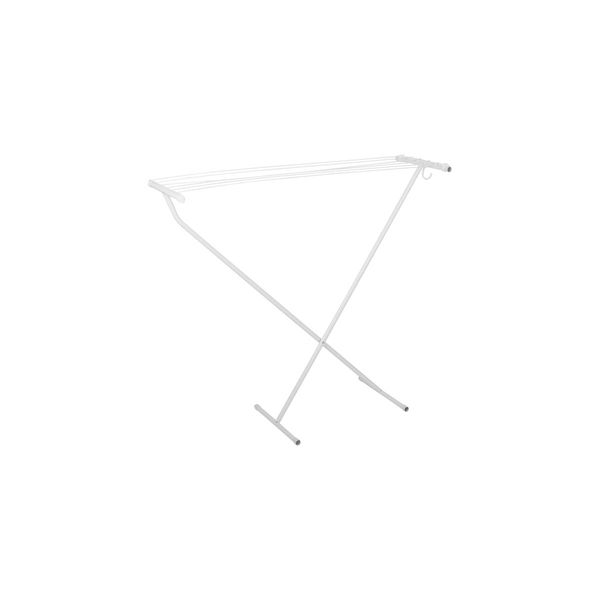 Bo-Camp Drying Rack Compact Steel Scissor Model White 5.5M