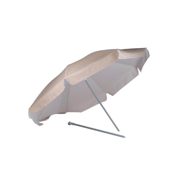 Bo-Camp Parasol Articulated Arm Polyester Dia 250cm Sand