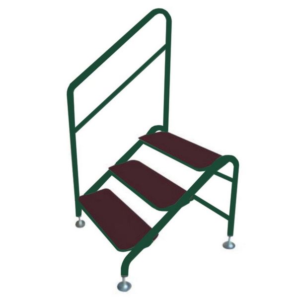 AG Free-Standing 3 Tread Step Green