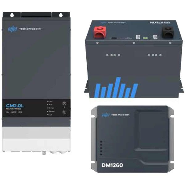 TBB Power M12 Inverter Pack (2000W / 60A DC-DC / 1 x 400Ah Battery)