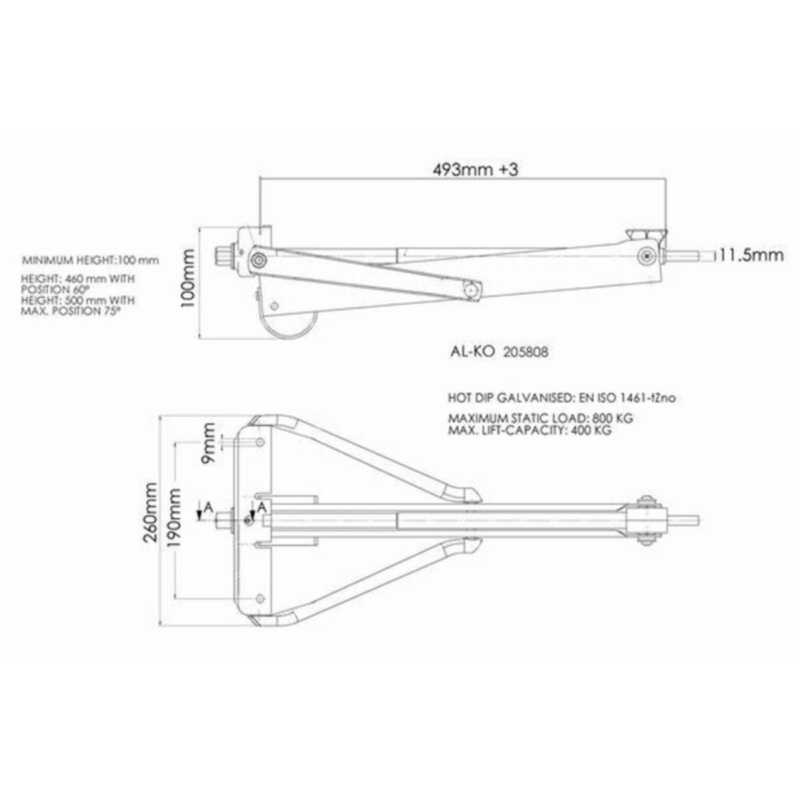 AL-KO Corner steady (Short)