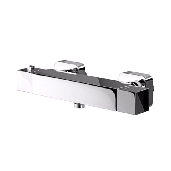 AG Horizontal Square Thermostatic Shower Mixer Valve Chrome