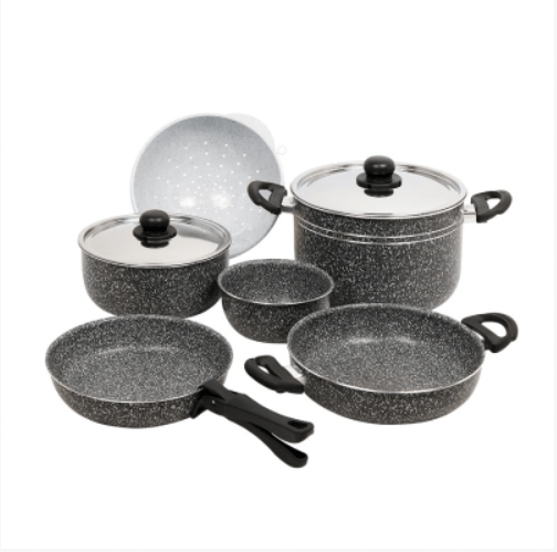 Cookware Household Topfset Stone Rock 6TLG Casserole
