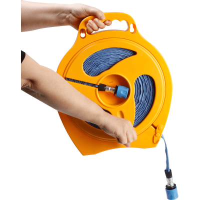 Hoses & Brushes Water Flat 15m Helix Hose - Green