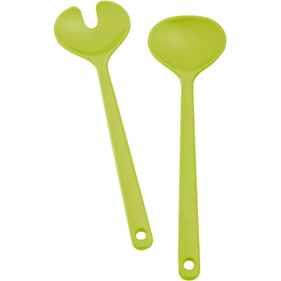 HOUSEHOLD Space Melamine SALAD SERVERS (LIME GREEN)