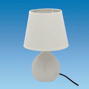 Interior Fittings, Clocks, Carpet Rolls and Outlets Interior Fittings, Clocks, Carpet Rolls and Outlets Ceramic Table Lamp – CREAM