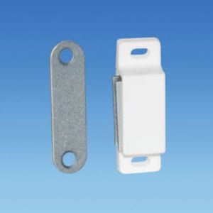 Interior Fittings, Clocks, Carpet Rolls and Outlets Interior Fittings, Clocks, Carpet Rolls and Outlets Magnetic Catch, Screw Fix – WHITE