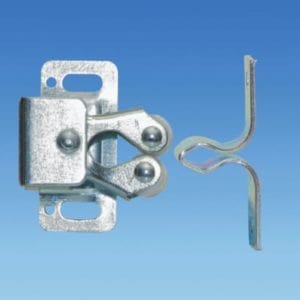 Interior Fittings, Clocks, Carpet Rolls and Outlets Interior Fittings, Clocks, Carpet Rolls and Outlets Twin Roller Catch, Spring Loaded, Screw Fix