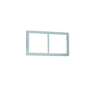Outer Frames & Inner Support Frames NEW Electrical Fawo double frame - Silver Chrome