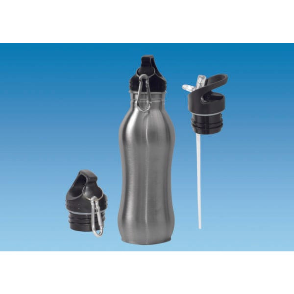 PLS Dining Drinks Bottle 600ml – CHROME CURVED