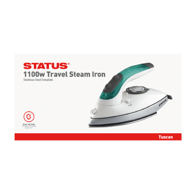 Status Household Tuscan 1100w Dual Voltage Travel Iron