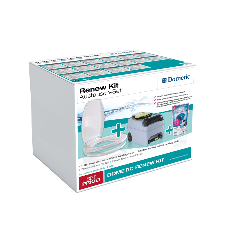 Thetford Cassette Toilets DOMETIC RENEW KIT REPLACEMENT SET FOR CT3000/CT4000 TOILET MODELS