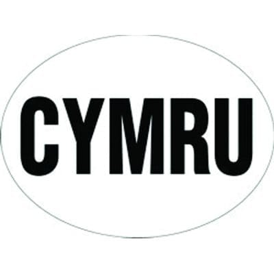 W4 Vehicle Accessories Vehicle Accessories CYMRU Sticker - large Oval