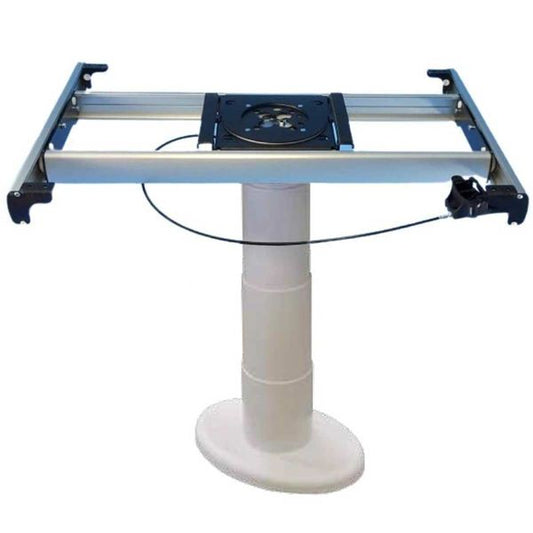 Electric Telescoptic Table Leg with Sliding Support for Fixed Top