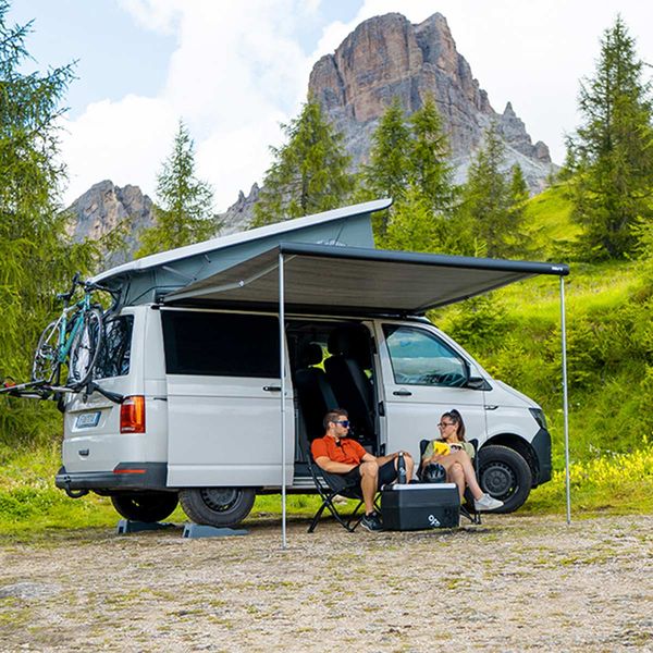 Fiamma F43van 300 Awning Deep Black - Royal Grey Fabric (08833B02R)