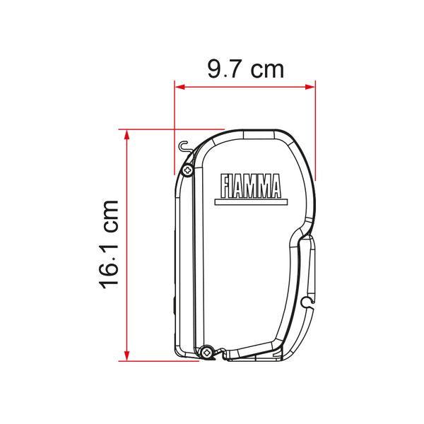 Fiamma F45eagle 400 Awning Polar White - Royal Grey Fabric (08590A01R)