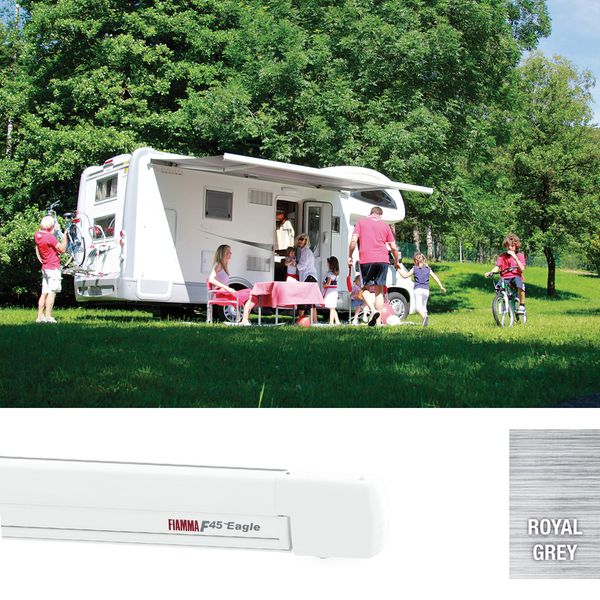 Fiamma F45eagle 450 Awning Polar White - Royal Grey Fabric (08590B01R)