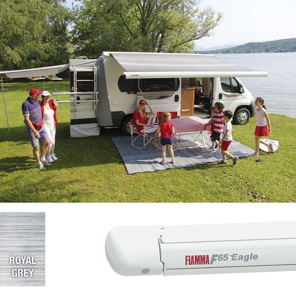 Fiamma F65eagle 400 Awning Polar White - Royal Grey Fabric (08540C01R)