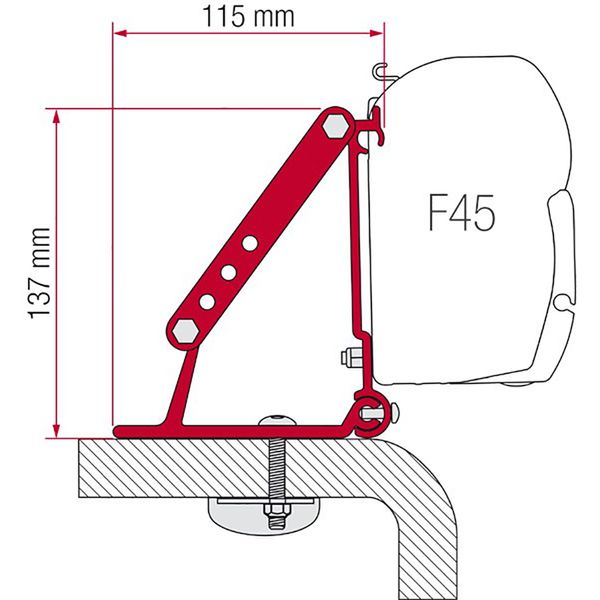 Fiamma Kit for Roof Adapter (98655-316)