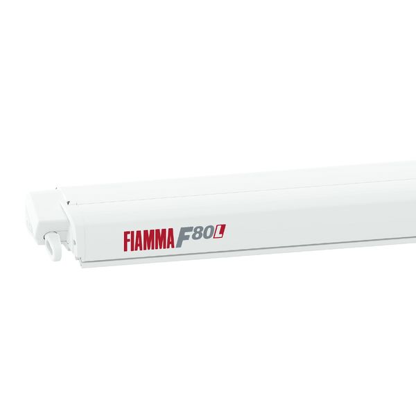 Fiamma F80L 500 Awning Polar White - Royal Grey Fabric (07840H01R)