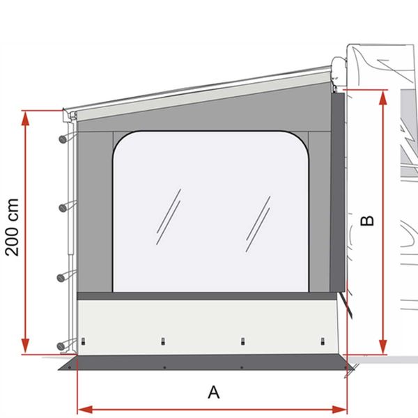 Fiamma Side W Pro Shade F45 F80s Right (07975-02-)
