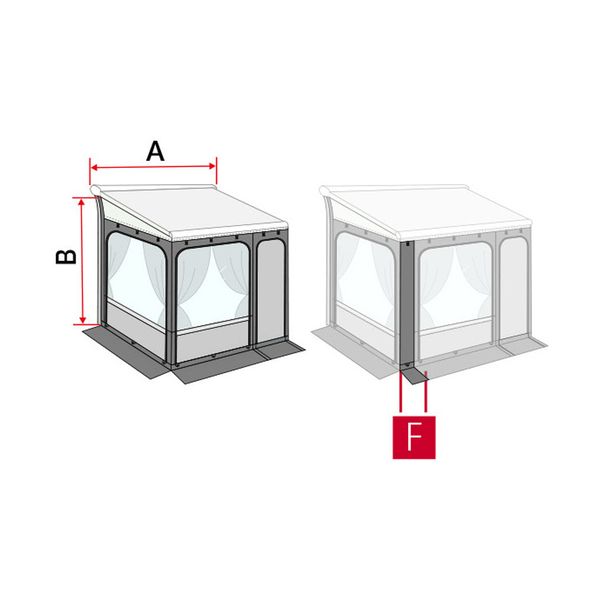 Fiamma Privacy Room 300 - 245-280 F65/F80 (08368B01-)