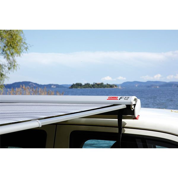 Fiamma F35 230 Awning Deep Black - Royal Grey Fabric (09001A01R)