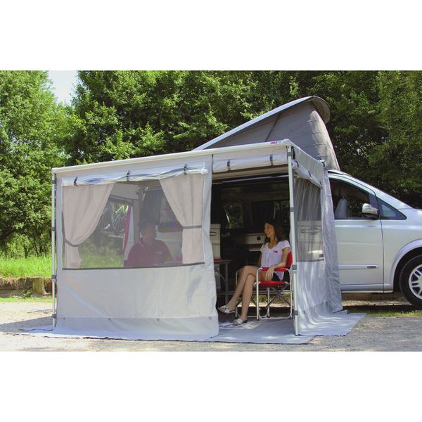 Fiamma F35 230 Awning Deep Black - Royal Grey Fabric (09001A01R)