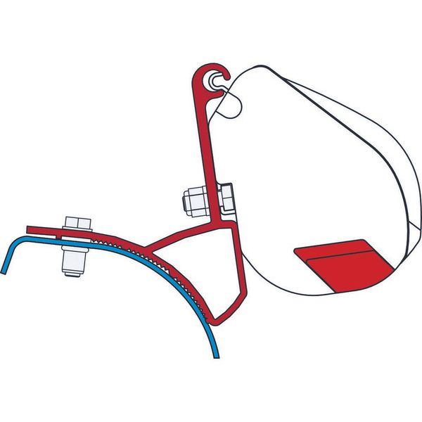 Fiamma Adapter Bracket Kit for Renault Trafic Opel Vivaro (98655-893)
