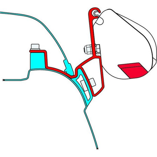 Fiamma Adapter Bracket Kit for VW T5/T6 California (98655-748)