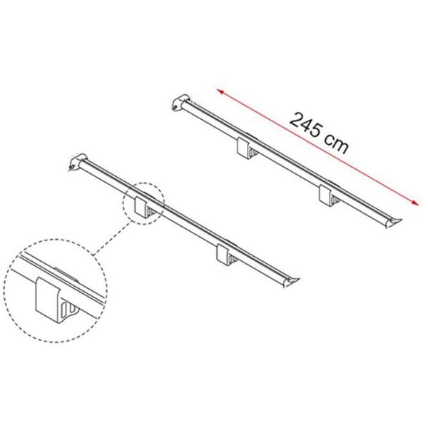 Fiamma Fixing Bar Rail (PR)