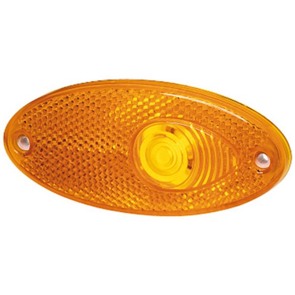 Hella Side Marker Light with Amber Reflector