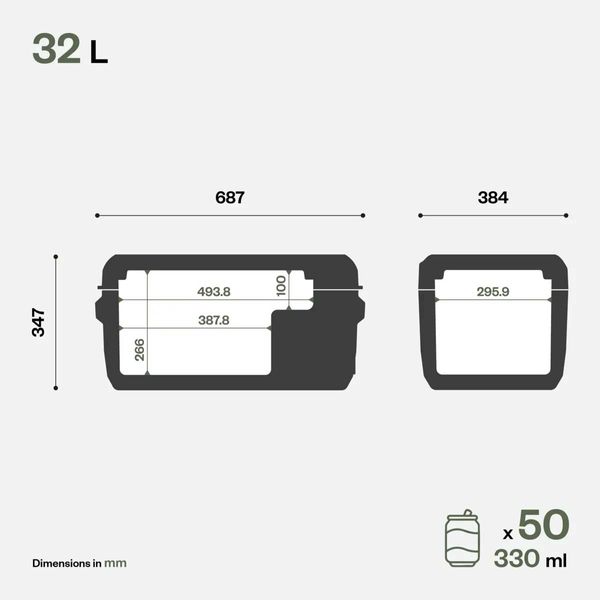 IndelB Portable Travel Compressor Cool Box 32L