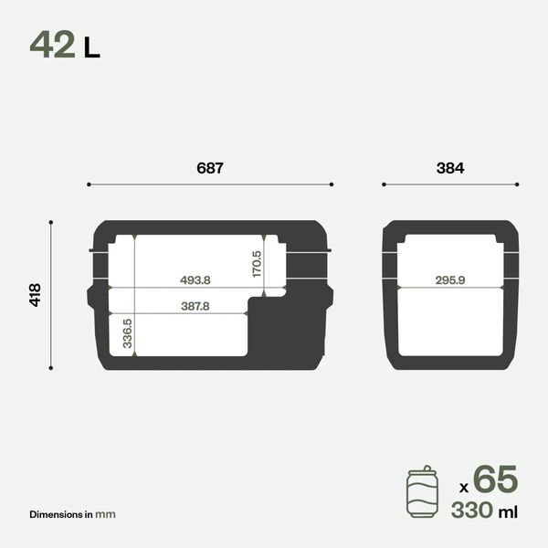 IndelB Portable Travel Compressor Cool Box 42L