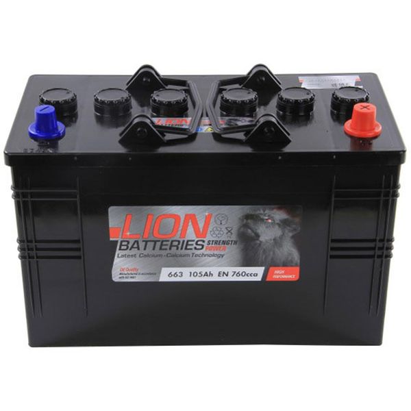 Lion 663 Starter Battery (105Ah / Flooded Lead Acid)