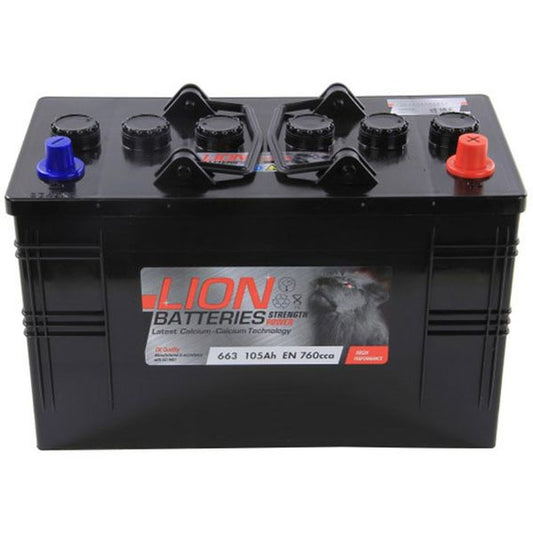 Lion 663 Starter Battery (105Ah / Flooded Lead Acid)