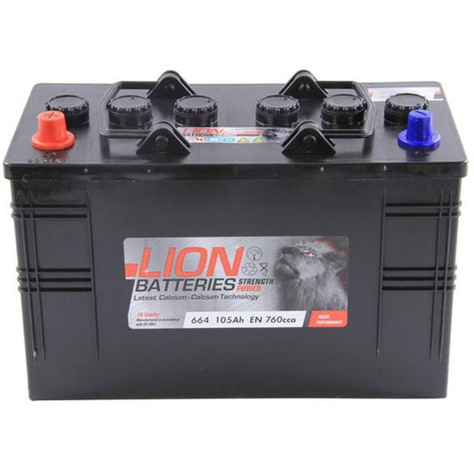 Lion 664 Starter Battery (105Ah / Flooded Lead Acid)
