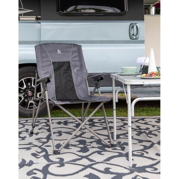 Bo-Camp Folding Chair Fraser 4 Positions Anthracite