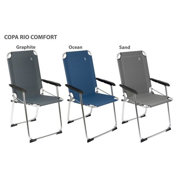 Bo-Camp Chair Copa Rio XL Aluminium Graphite