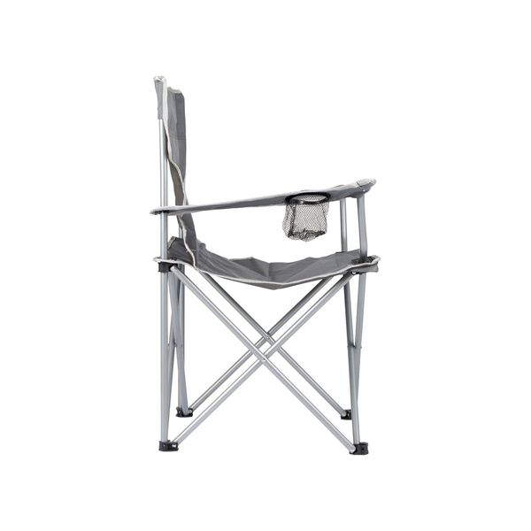 Bo-Camp Folding Chair Compact Steel Grey