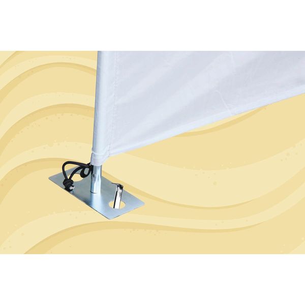 Bo-Camp Windbreak Peg with Plate 30cm 4 Pieces