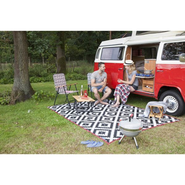 Bo-Camp Urban Collection Chill Mat Lewisham Black/White L