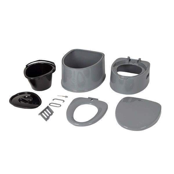 Bo-Camp Portable Toilet Dividable Compact 7L