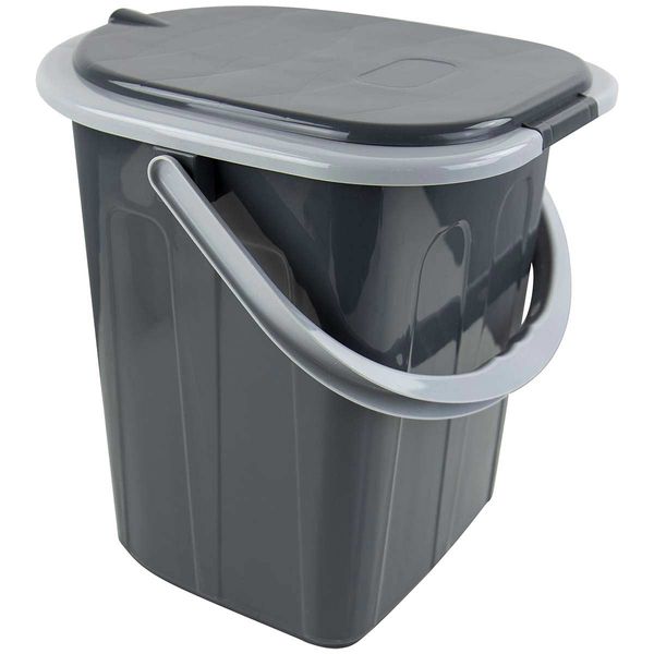 Bo-Camp Portable Square Toilet - Grey