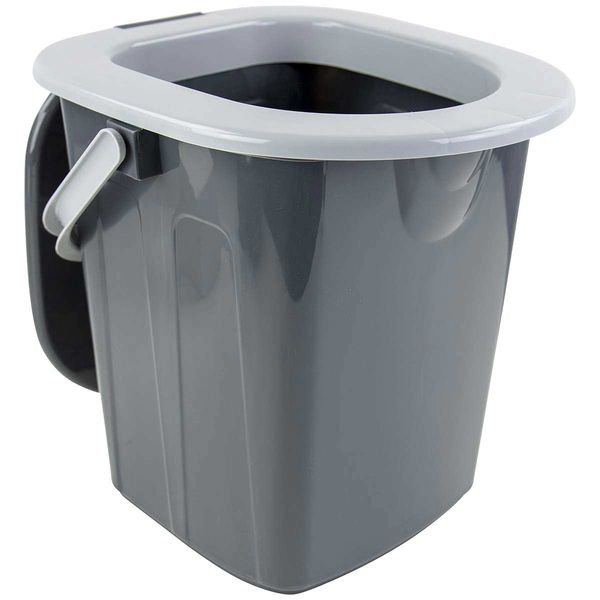 Bo-Camp Portable Square Toilet - Grey