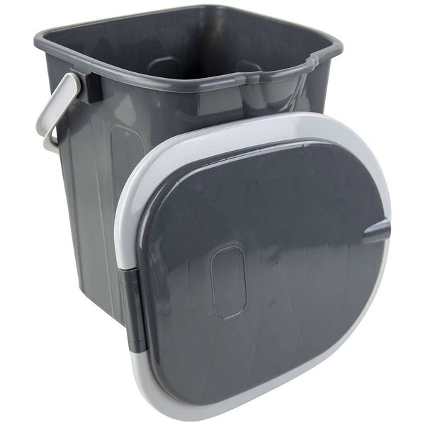 Bo-Camp Portable Square Toilet - Grey
