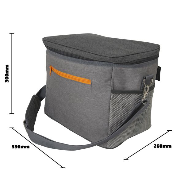 Bo-Camp Cooler Bag Grey Polyester 30L
